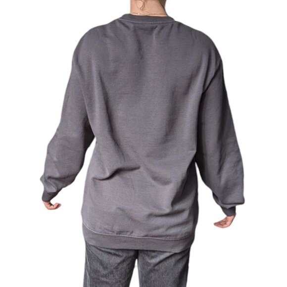 H&M Charcoal Oversized Crewneck Sweater Men Size Medium - Picture 3 of 12